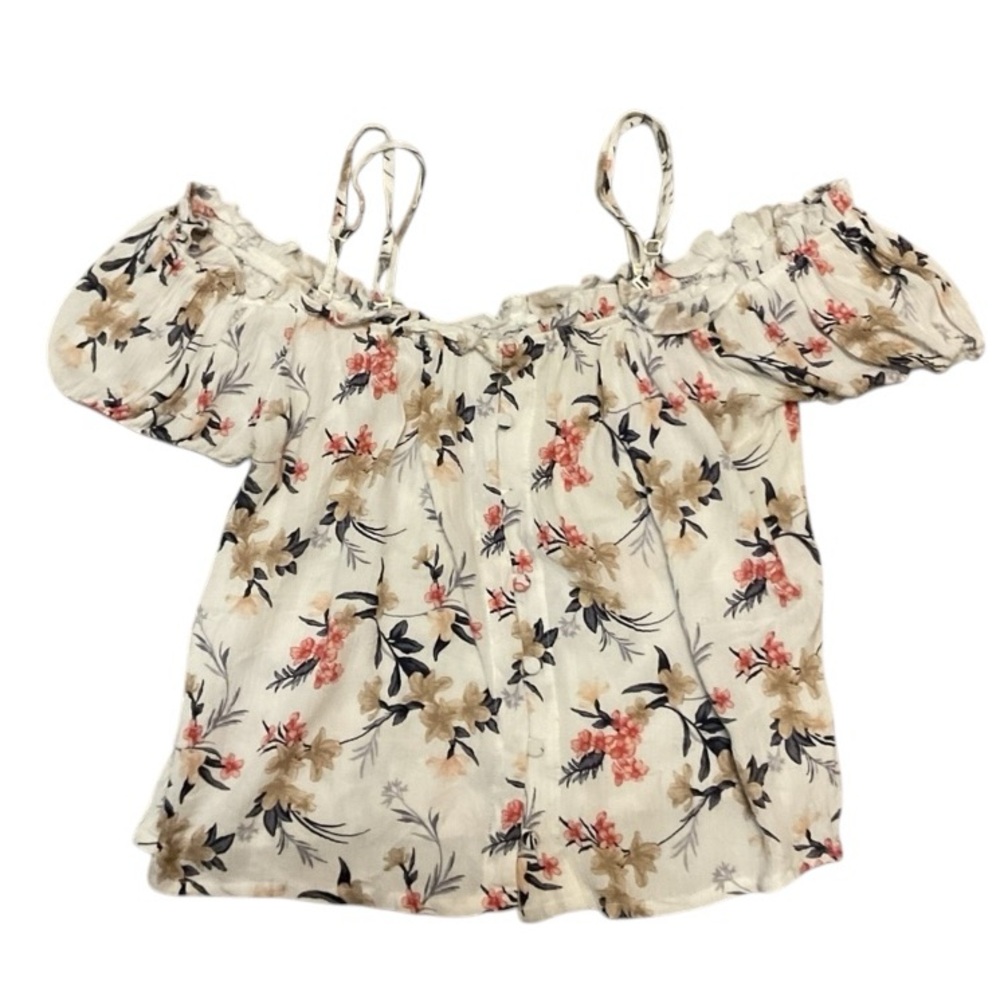 American Eagle Floral Off-Shoulder Top